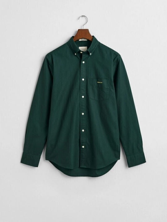 REG BEEFY OXFORD SHIRT- TARTAN GREEN