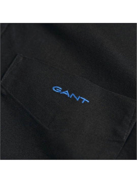 REG BEEFY OXFORD SHIRT-BLACK