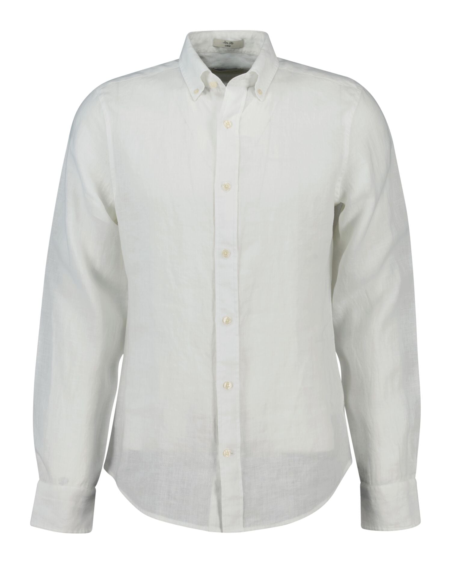 SLIM LINEN SHIRT-WHITE