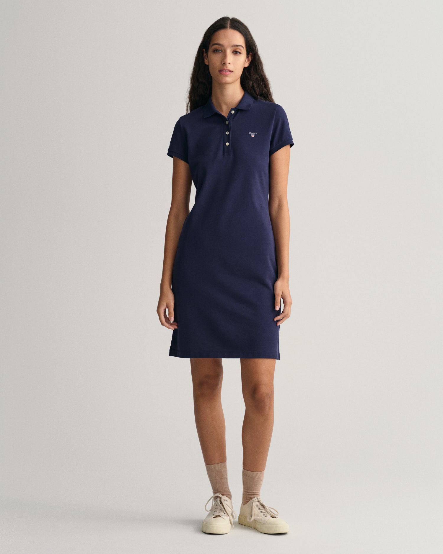 ORIGINAL PIQUE SS DRESS-EVENING BLUE