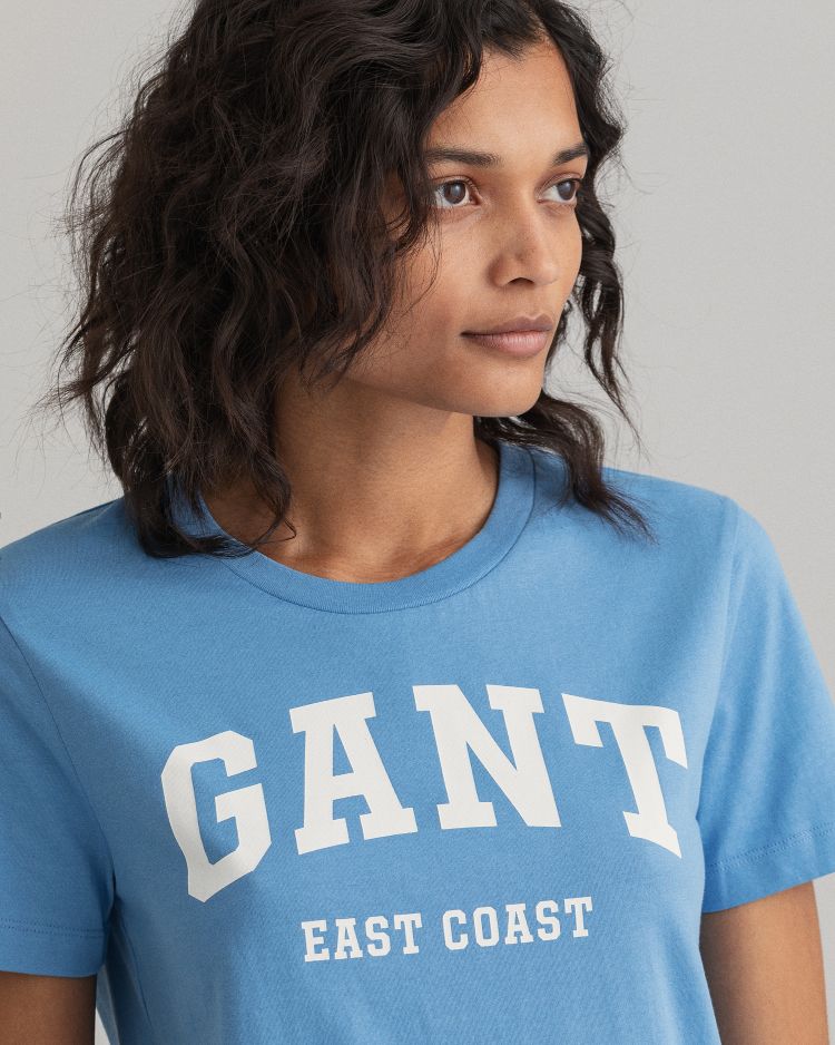 MD. GANT SS T-SHIRT-SILVER LAKE BLUE