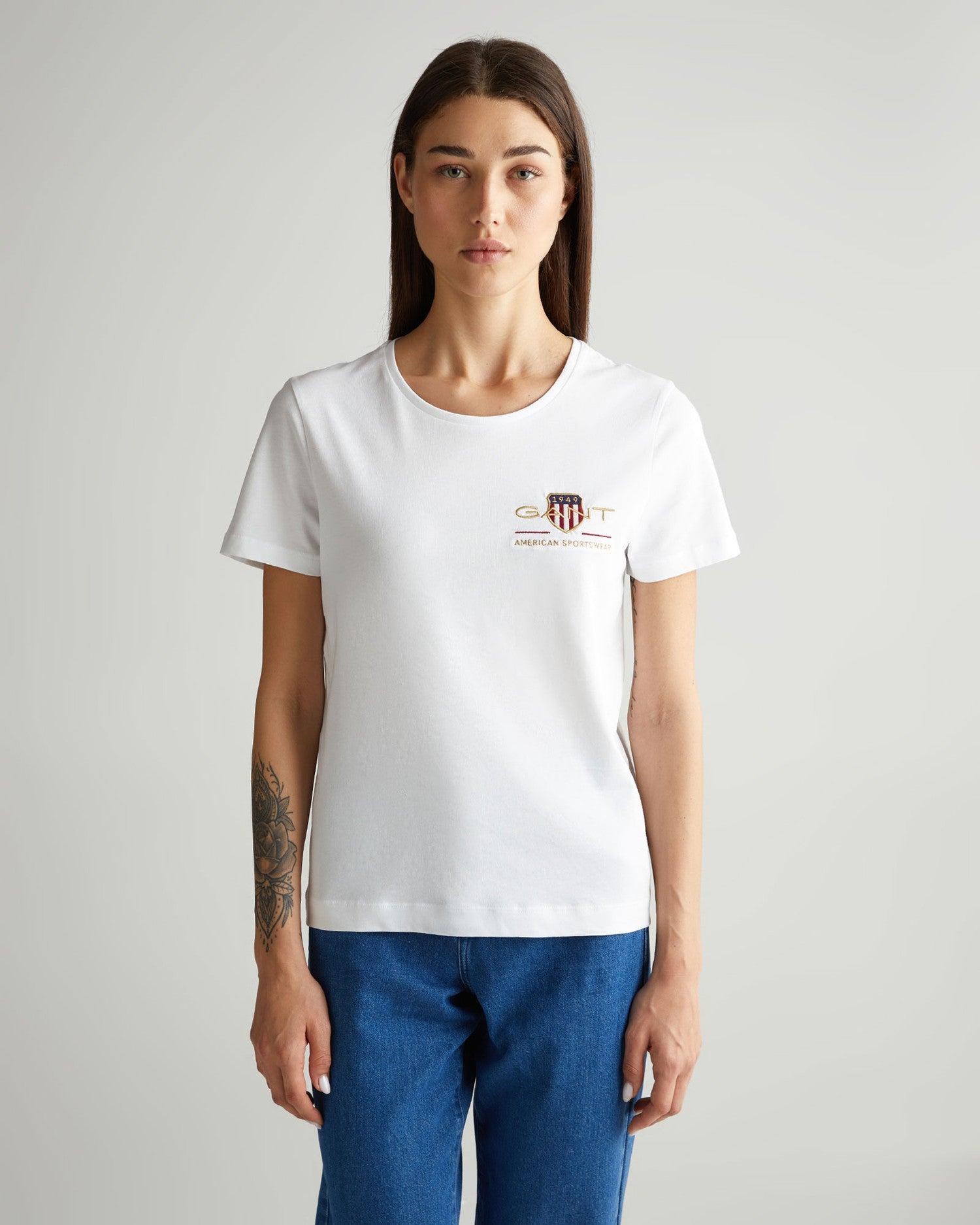 ARCHIVE SHIELD SS T-SHIRT-WHITE