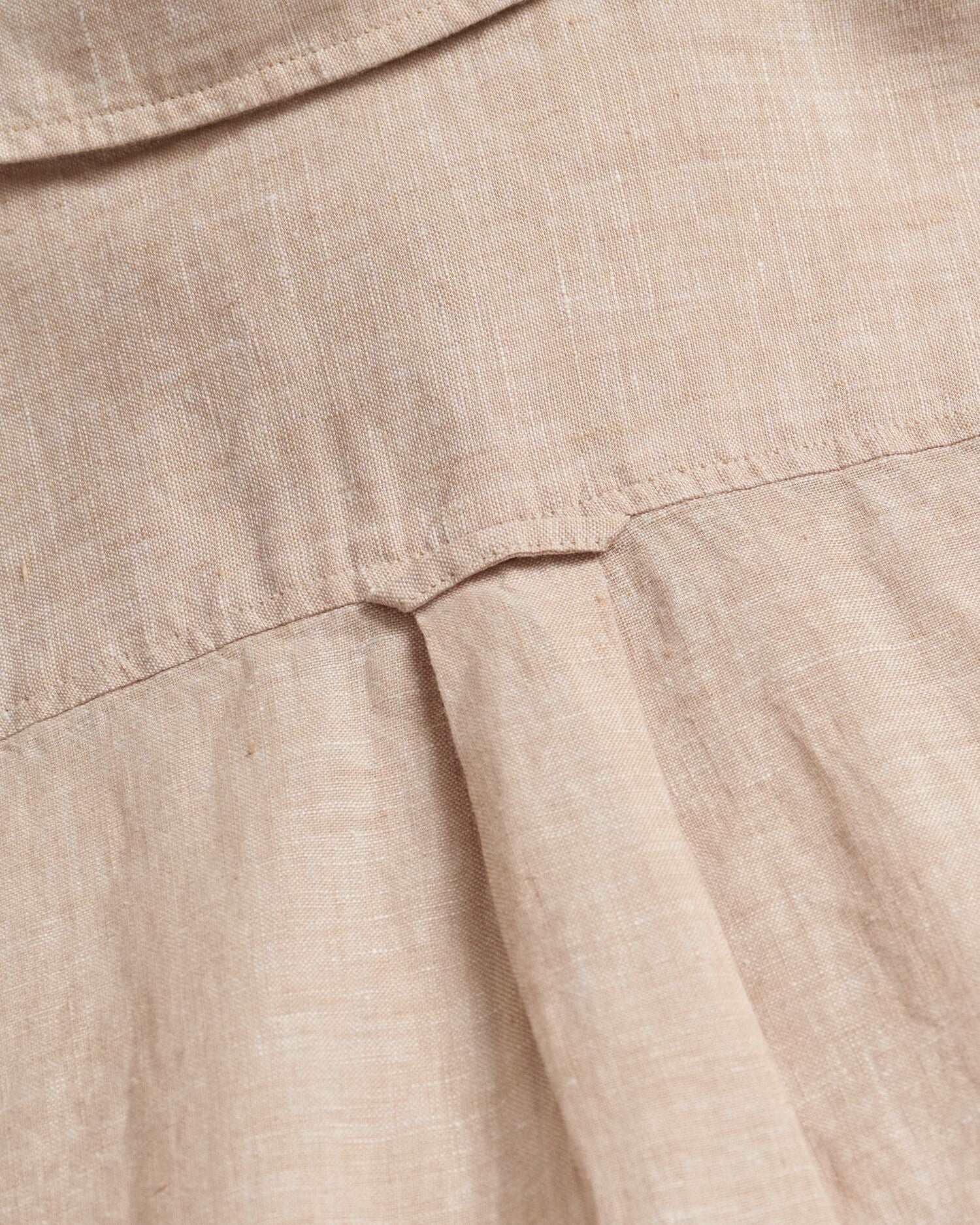 REG LINEN CHAMBRAY SHIRT-HORN BEIGE