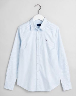 STRETCH OXFORD BANKER SHIRT-LIGHT BLUE