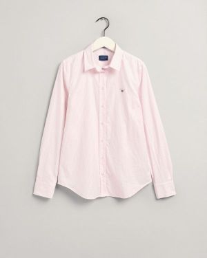 STRETCH OXFORD BANKER SHIRT-LIGHT PINK