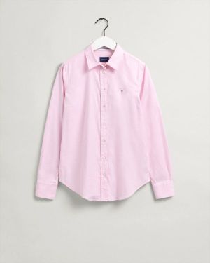STRETCH OXFORD SOLID-LIGHT PINK