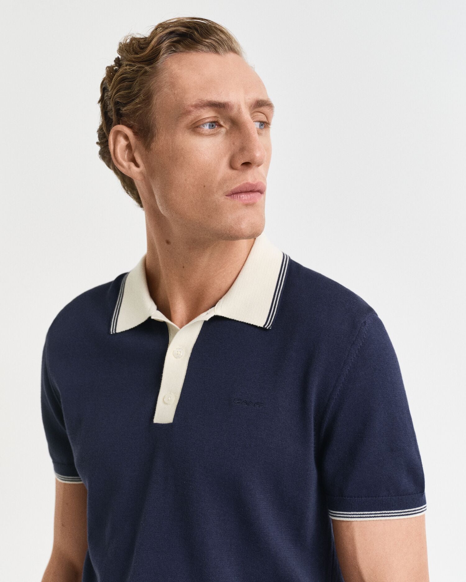 MODAL BLEND SS POLO-EVENING BLUE