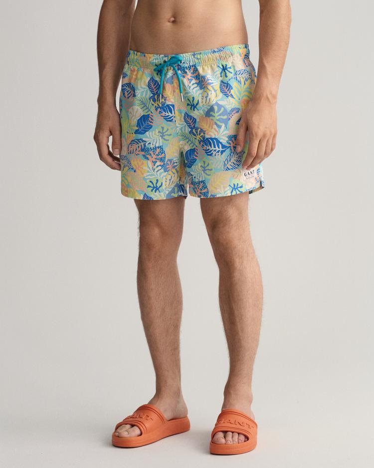 CF TROPICAL PRINT SWIM SHORTS-LAGOON