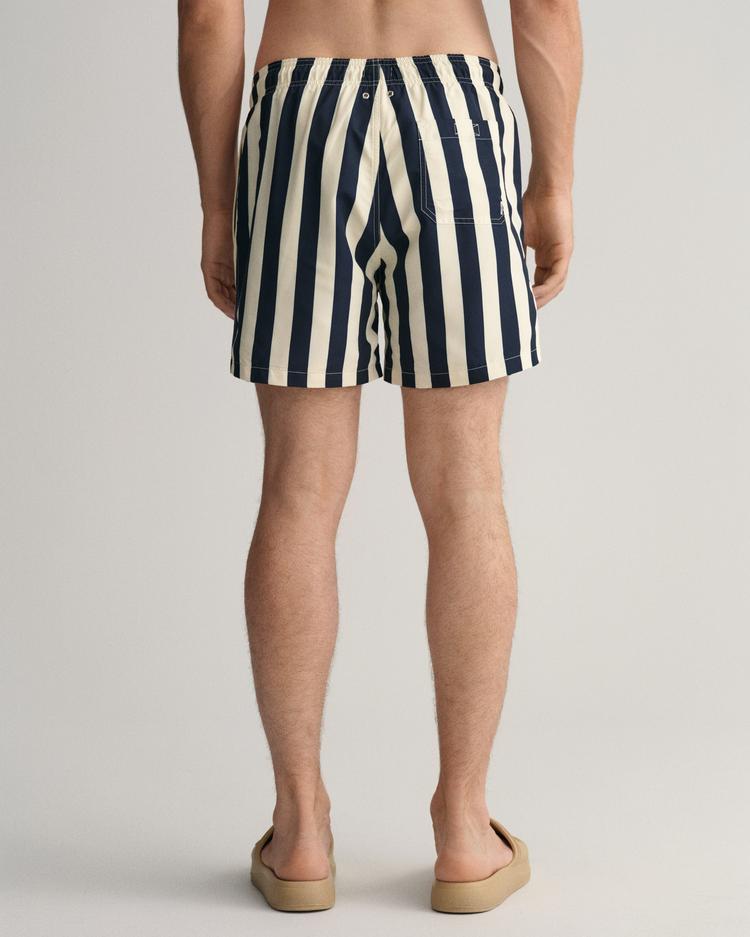 CF BLOCK STRIPE SWIM SHORTS-EVENING BLUE