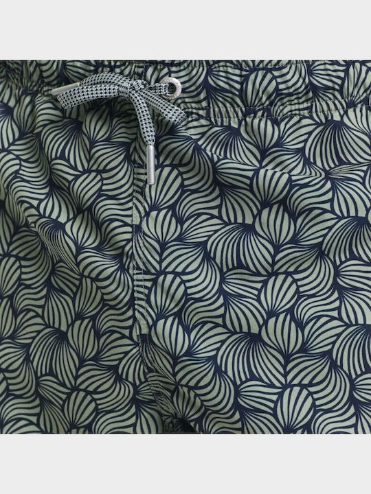 ROPE PRINT SWIM SHORTS-EVENING BLUE