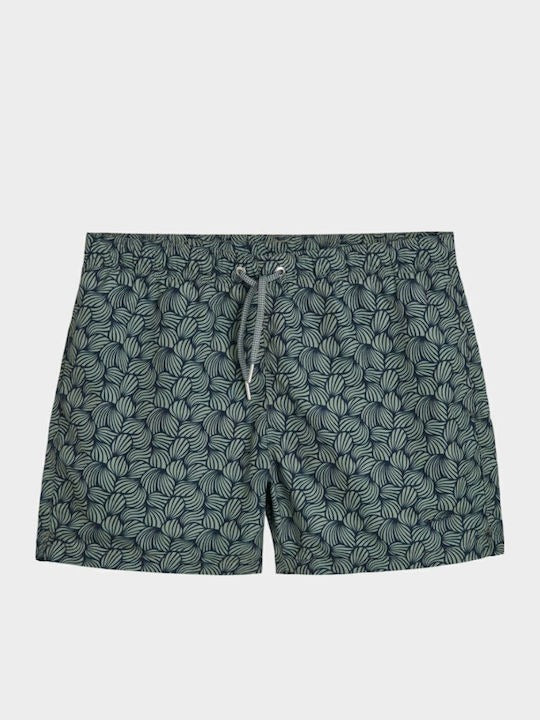 ROPE PRINT SWIM SHORTS-EVENING BLUE