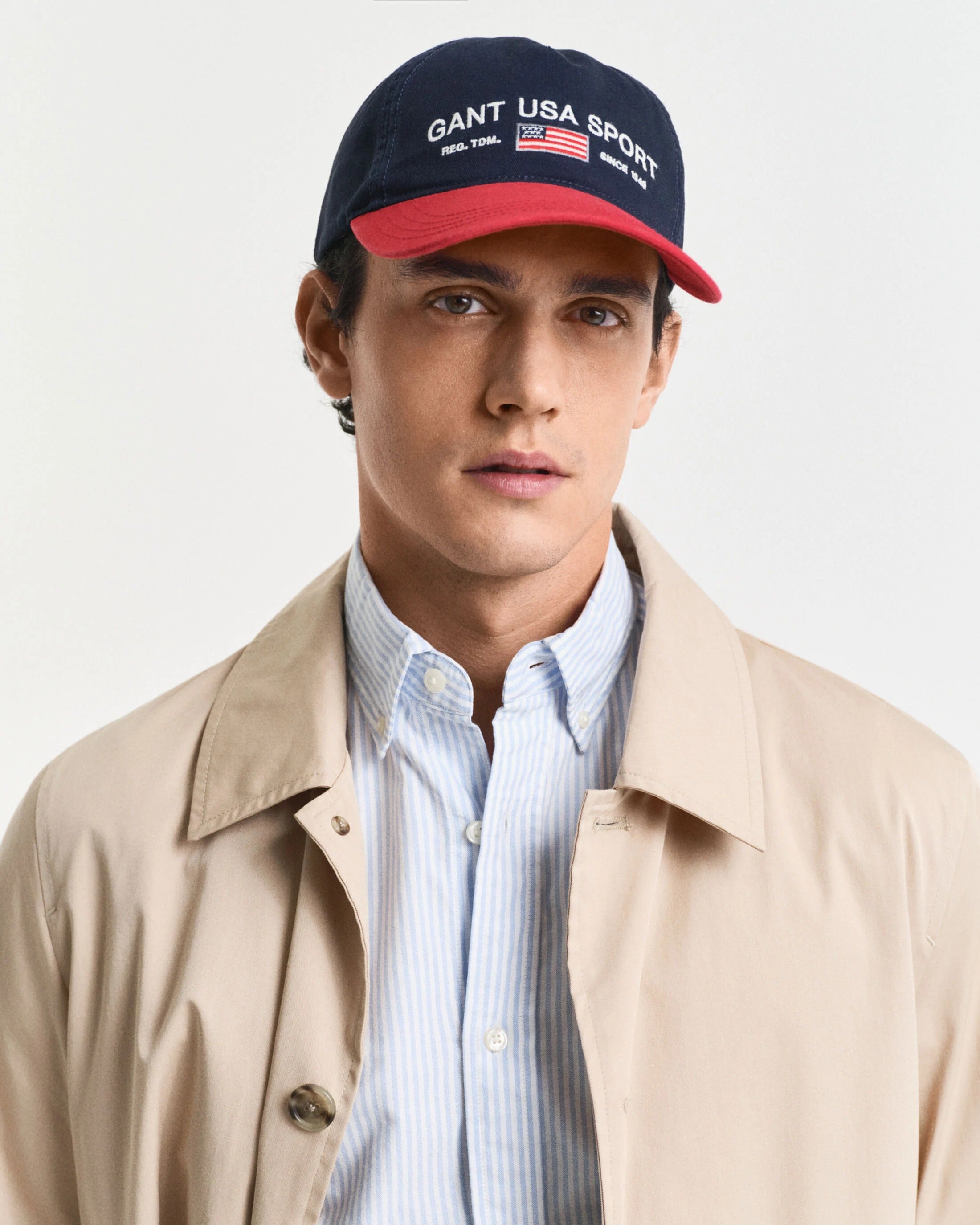 CONTRAST VISOR WASHED CAP-EVENING BLUE
