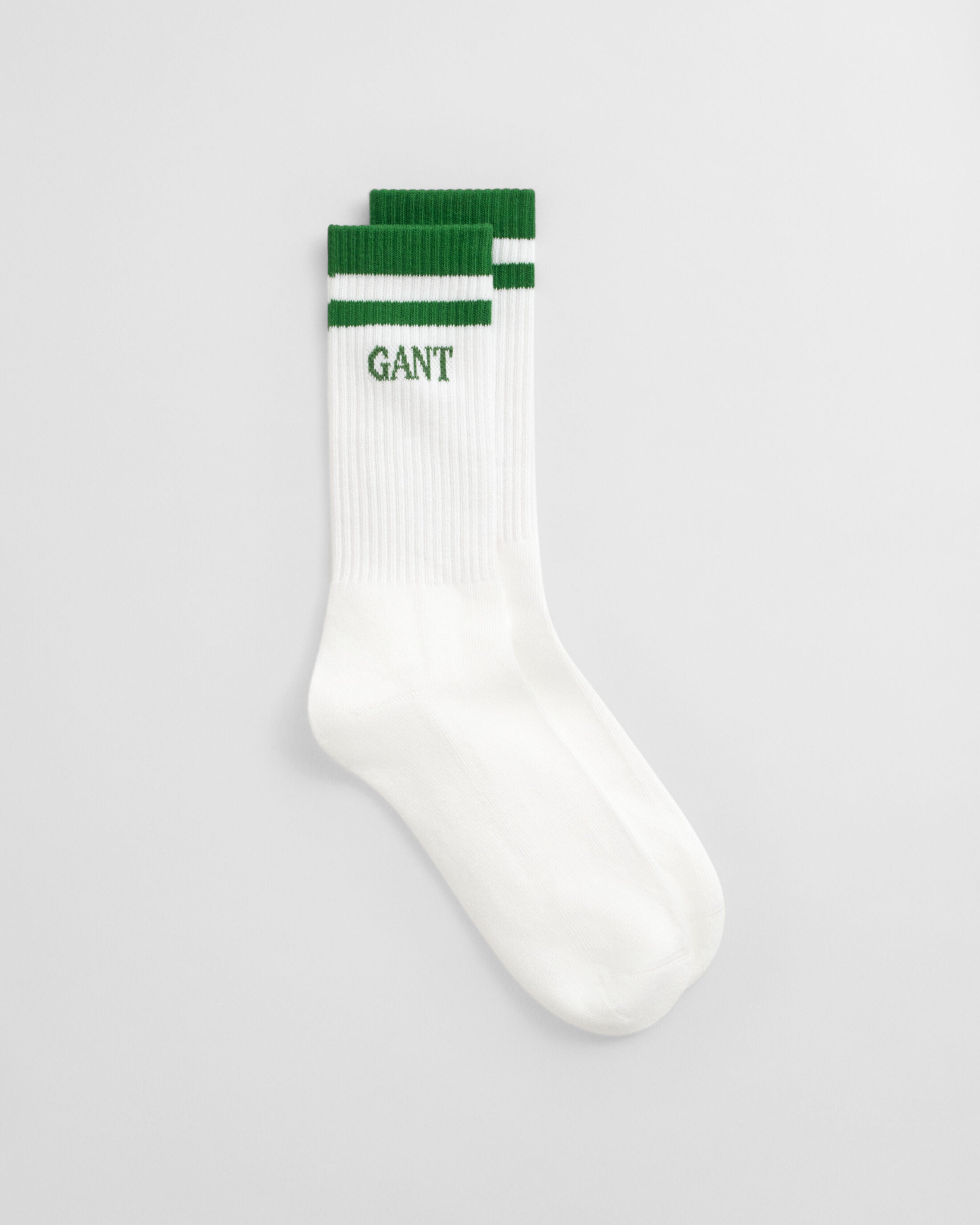 CONTRAST STRIPE SPORT SOCKS-THYME GREEN
