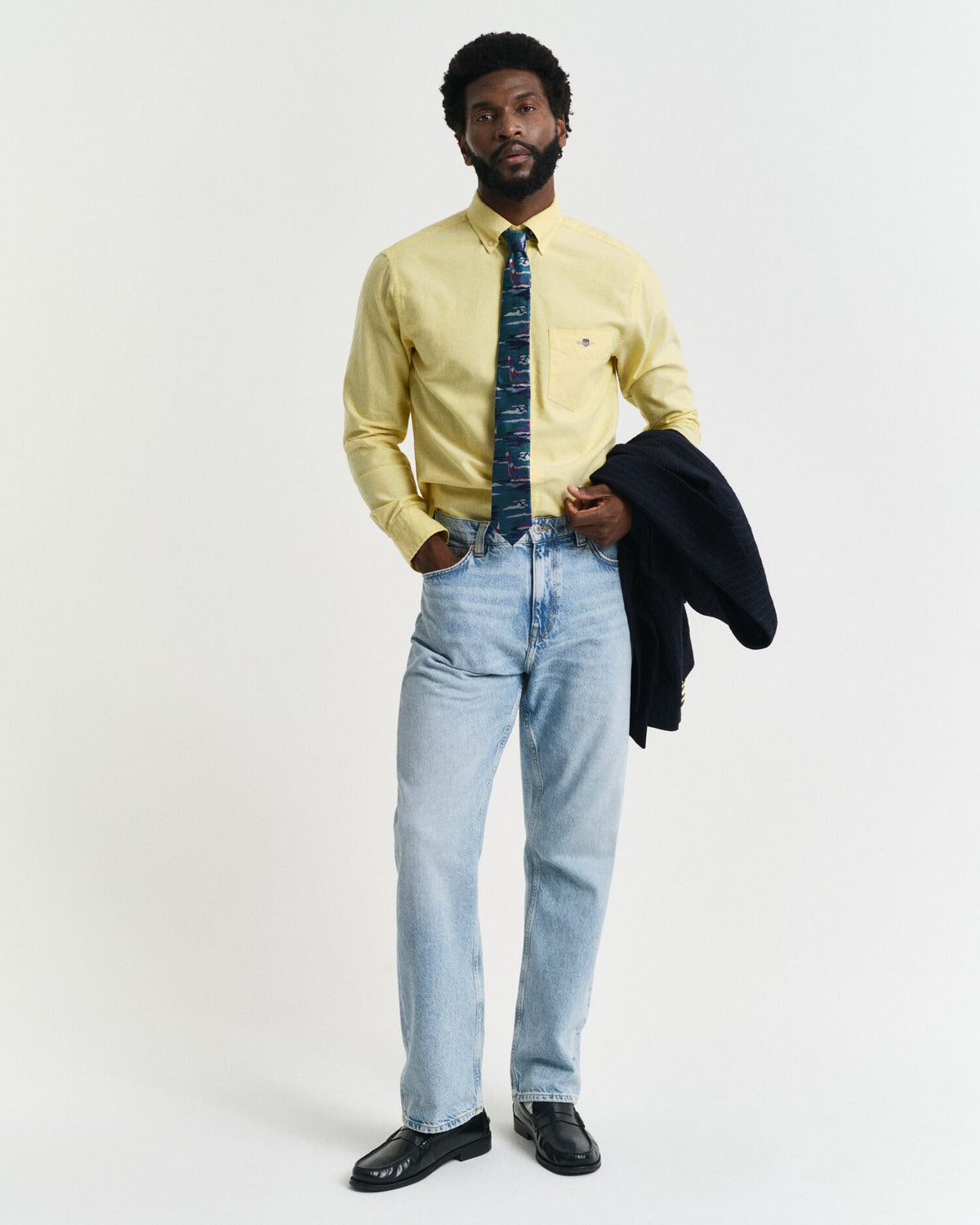 SLIM OXFORD SHIRT-BANANA YELLOW