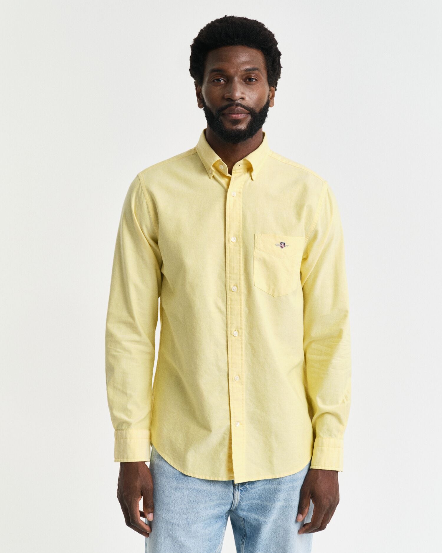 SLIM OXFORD SHIRT-BANANA YELLOW