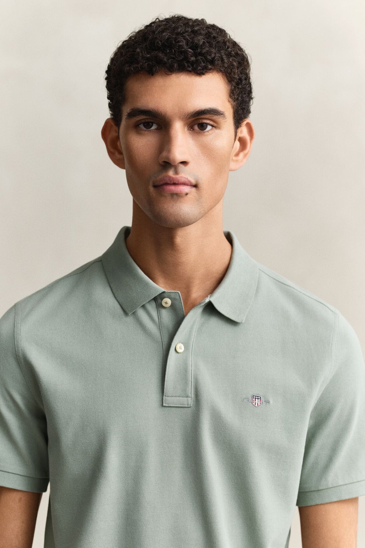 REG SHIELD SS PIQUE POLO-CERAMIC GREY