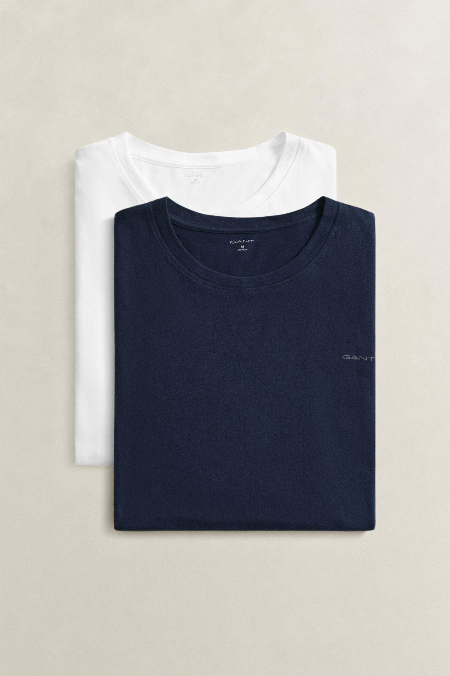 C-NECK T-SHIRT 2-PACK-NAVY / WHITE
