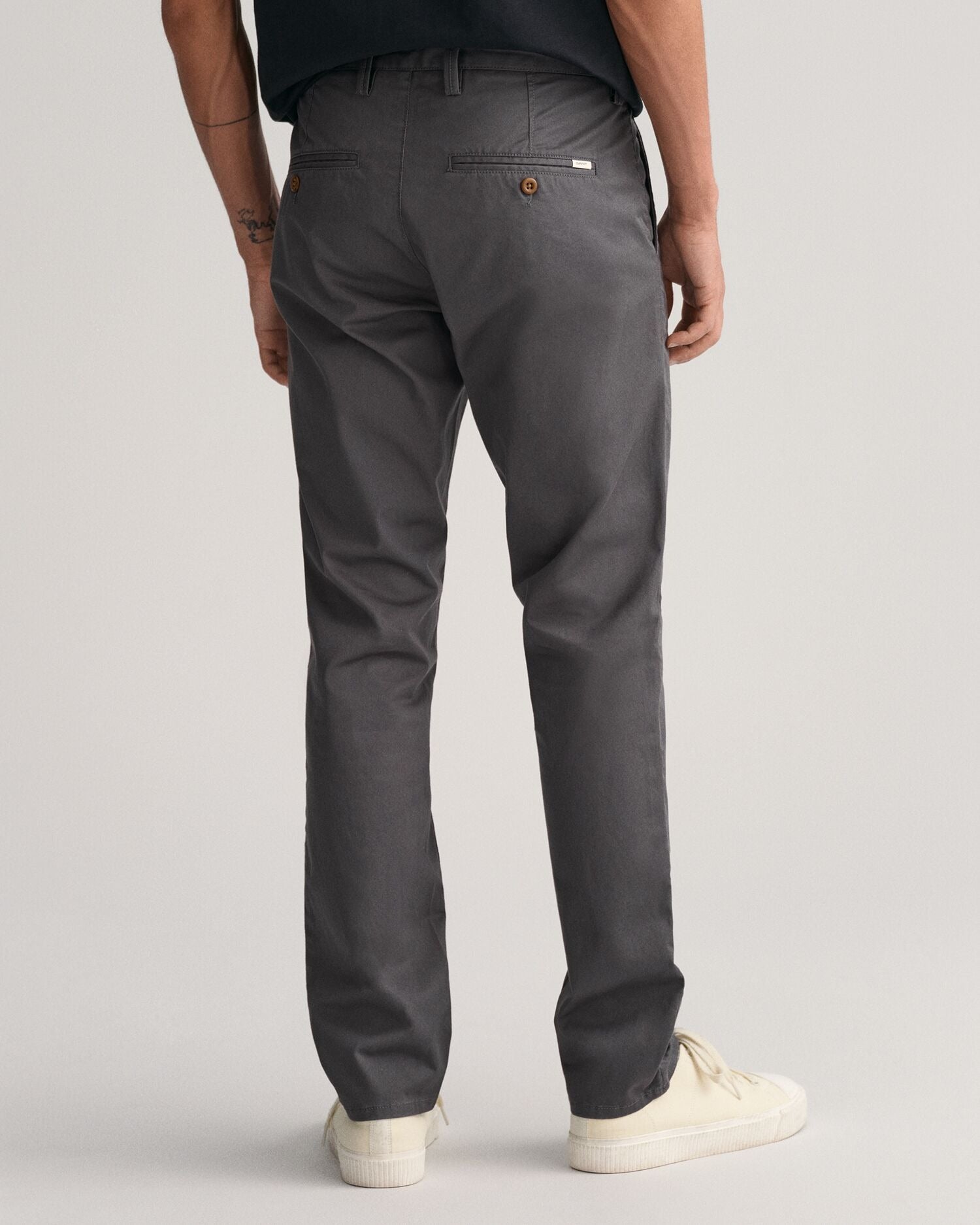 SLIM TWILL CHINOS-ANTRACITE