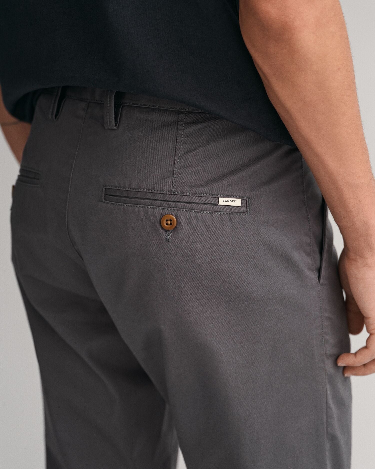 SLIM TWILL CHINOS-ANTRACITE