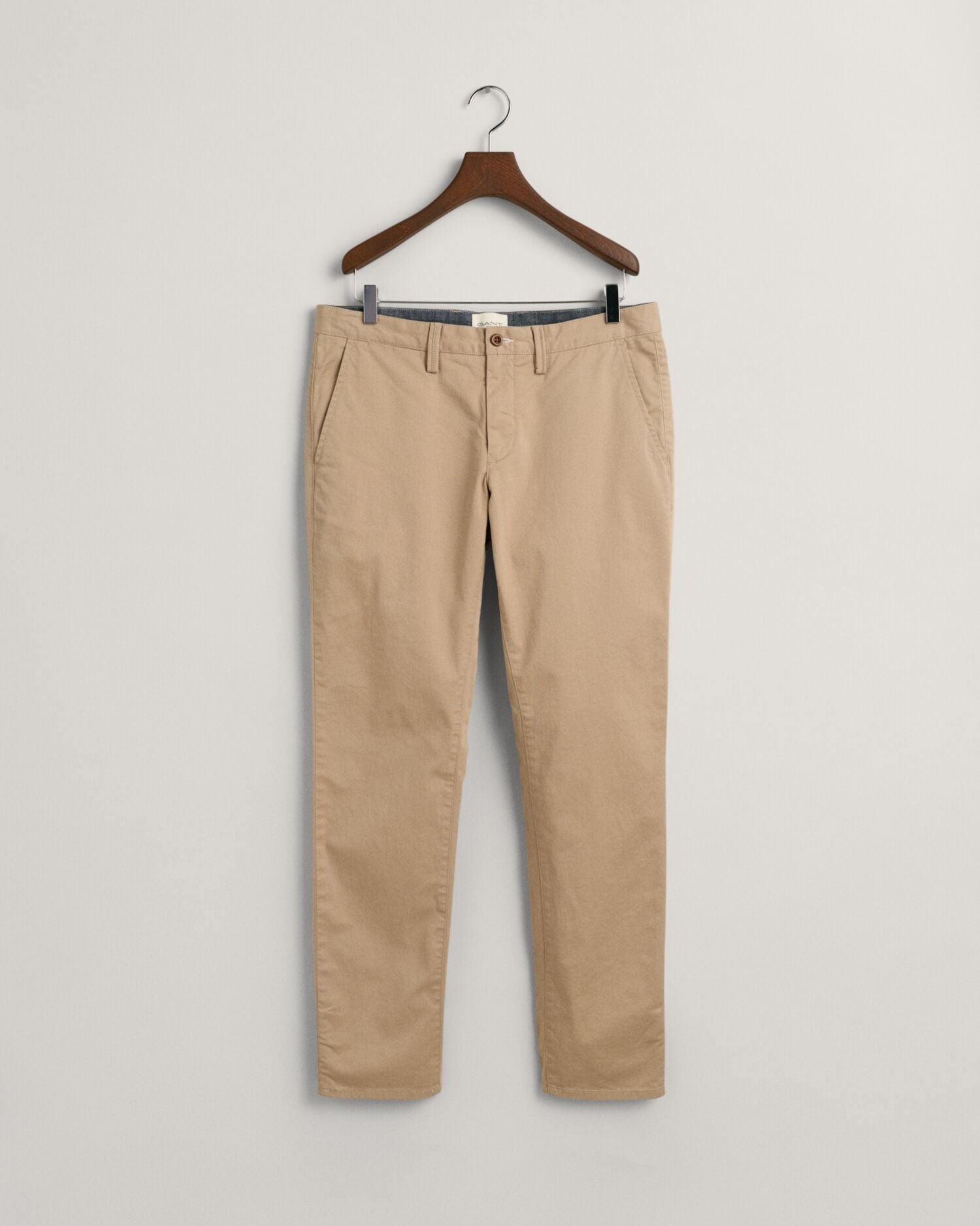 SLIM TWILL CHINOS-DARK KHAKI