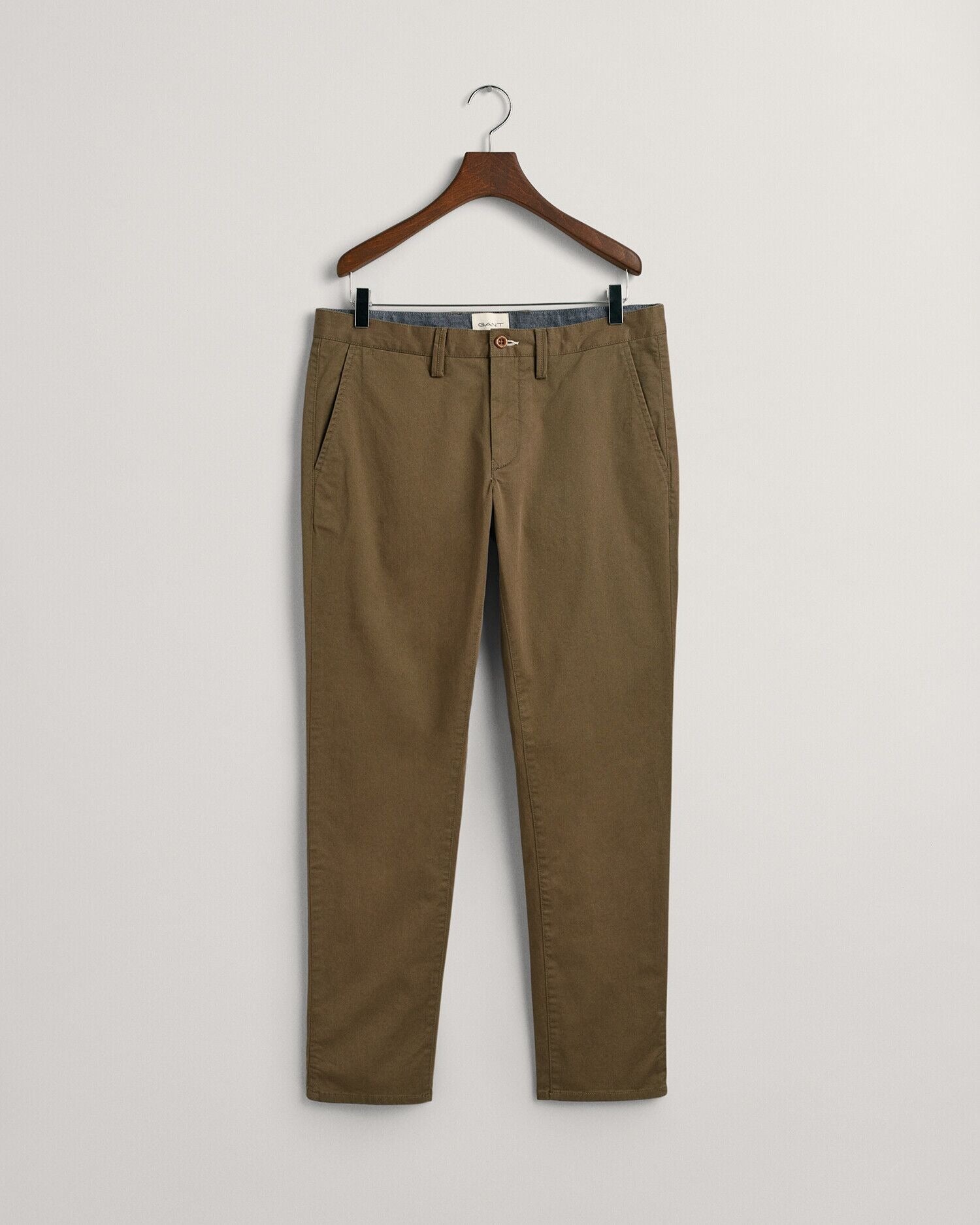 SLIM TWILL CHINOS-RACING GREEN