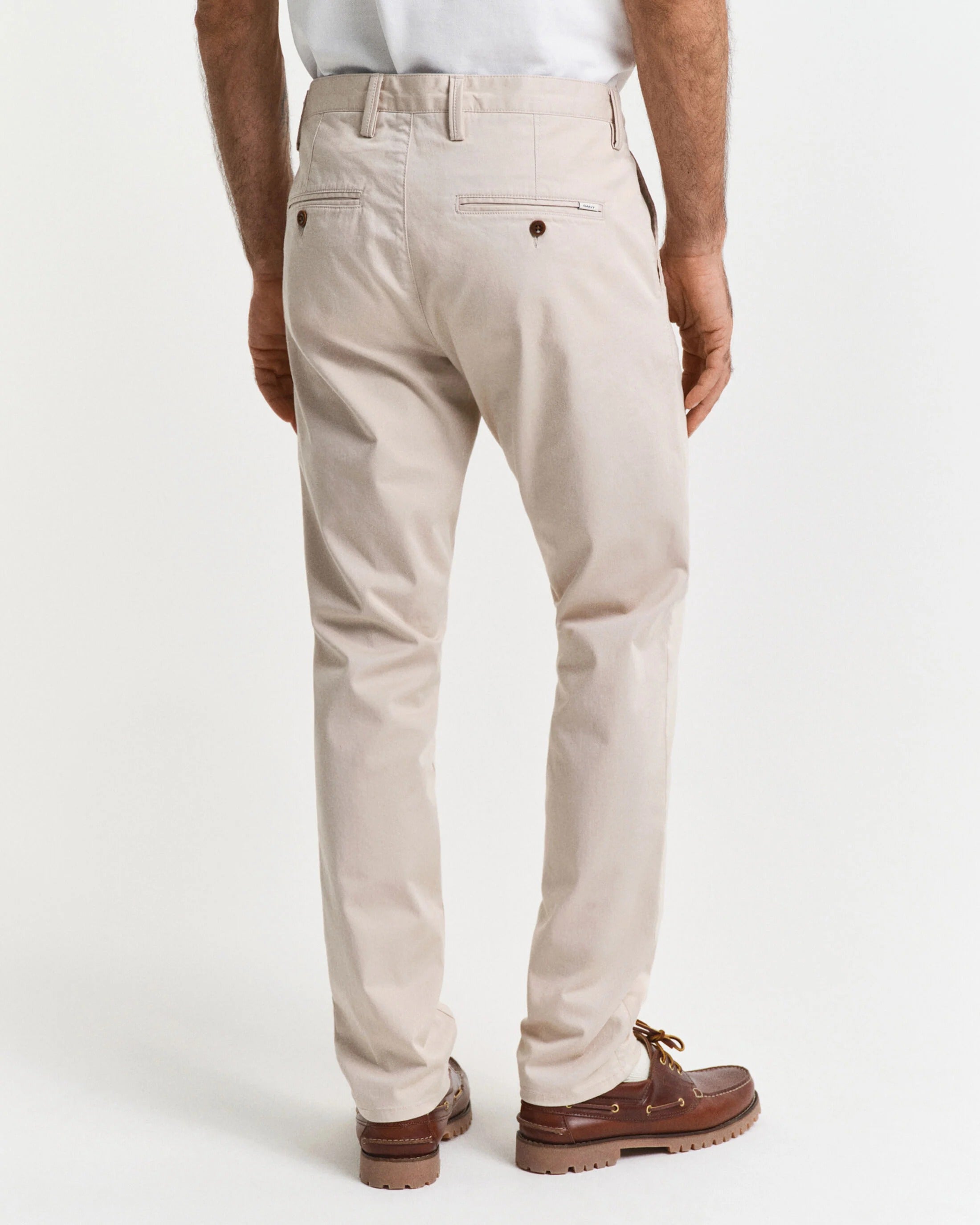 SLIM TWILL CHINOS-PUTTY