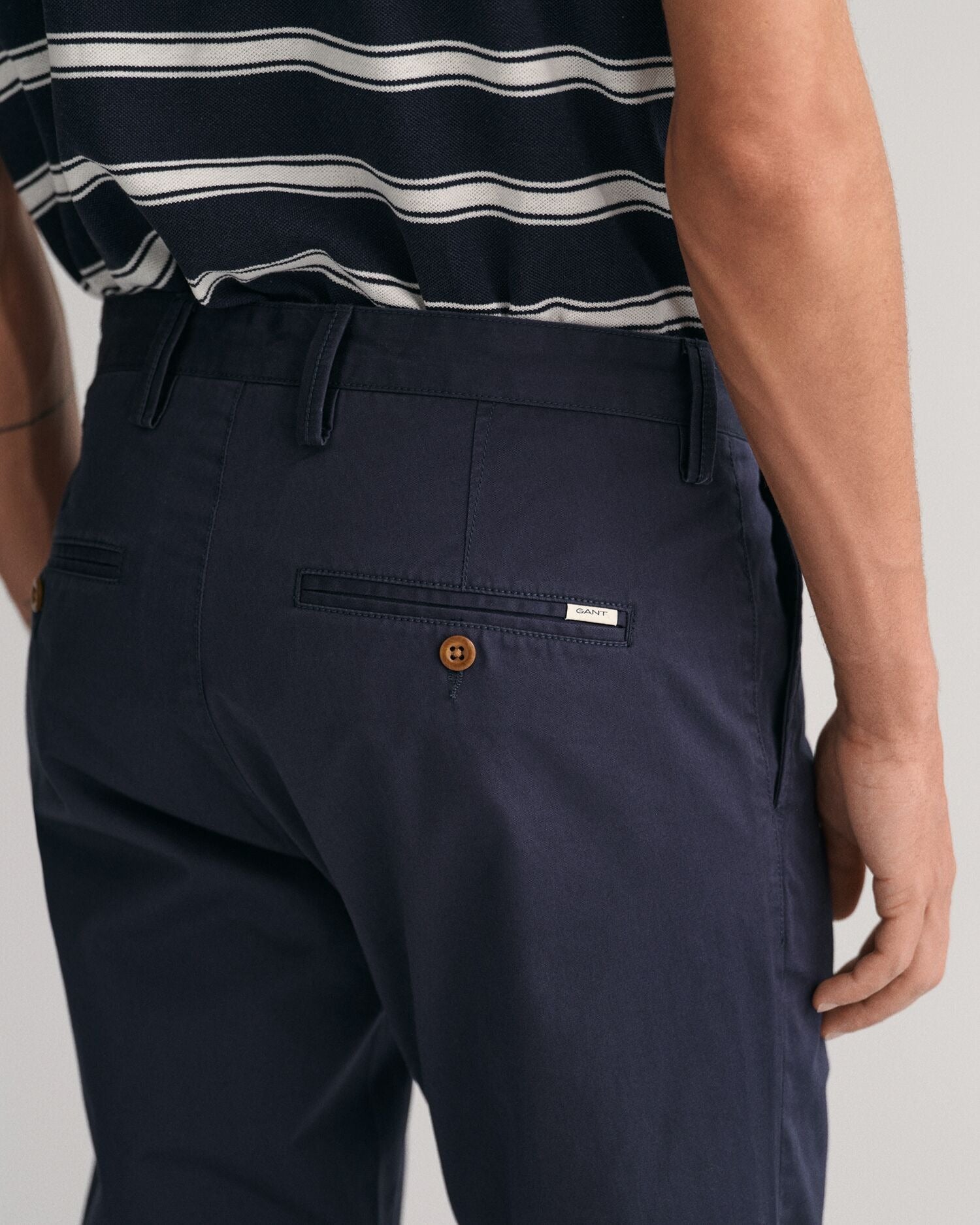 SLIM TWILL CHINOS-MARINE