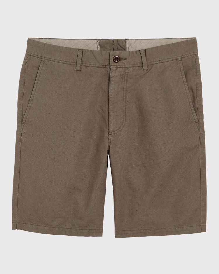 O1. COTTON LINEN SHORTS -MINTY GREEN