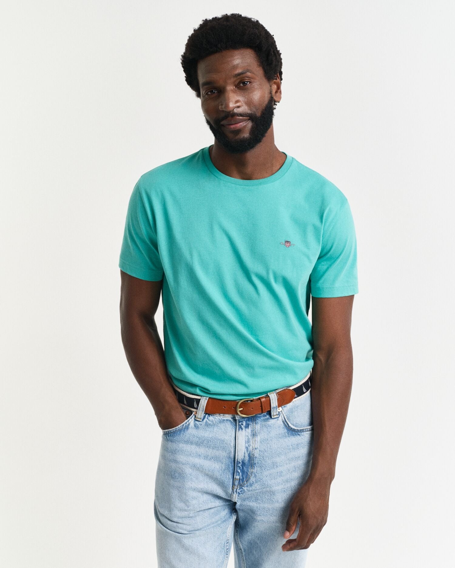 REG SHIELD SS T-SHIRT-BAY GREEN