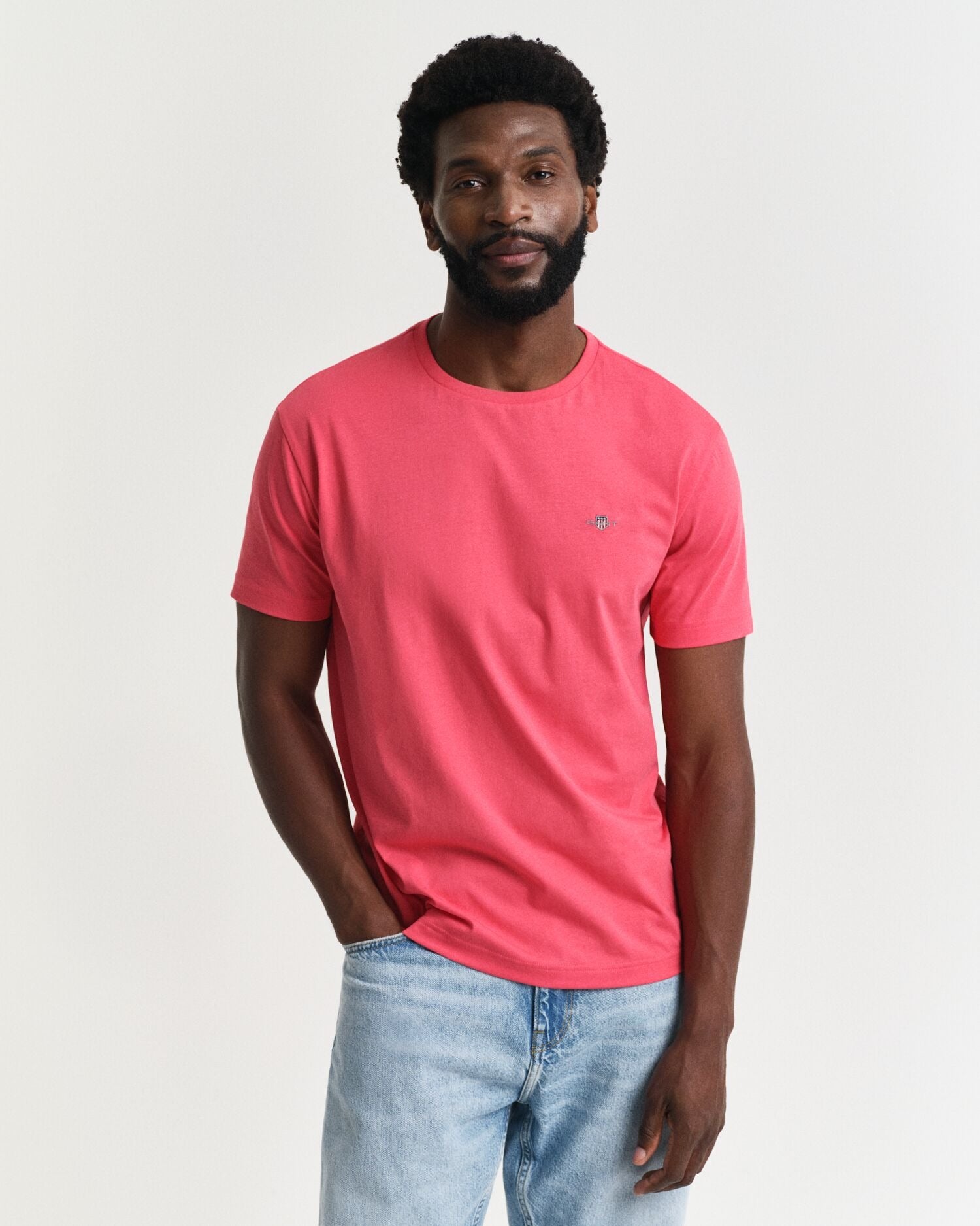 REG SHIELD SS T-SHIRT-POPPY RED