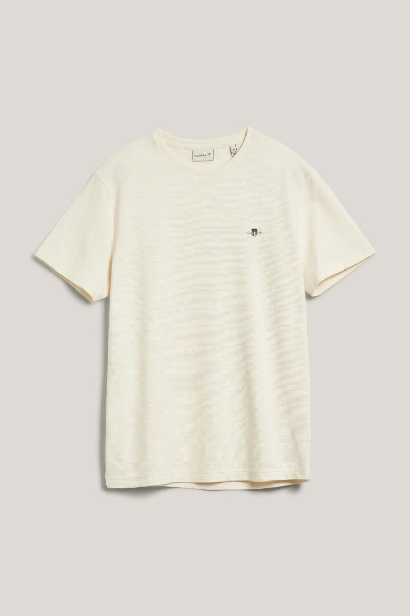 TEXTURE SS T-SHIRT-CREAM