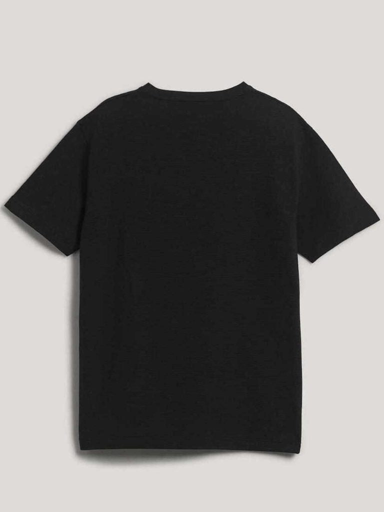 TEXTURE SS T-SHIRT-BLACK