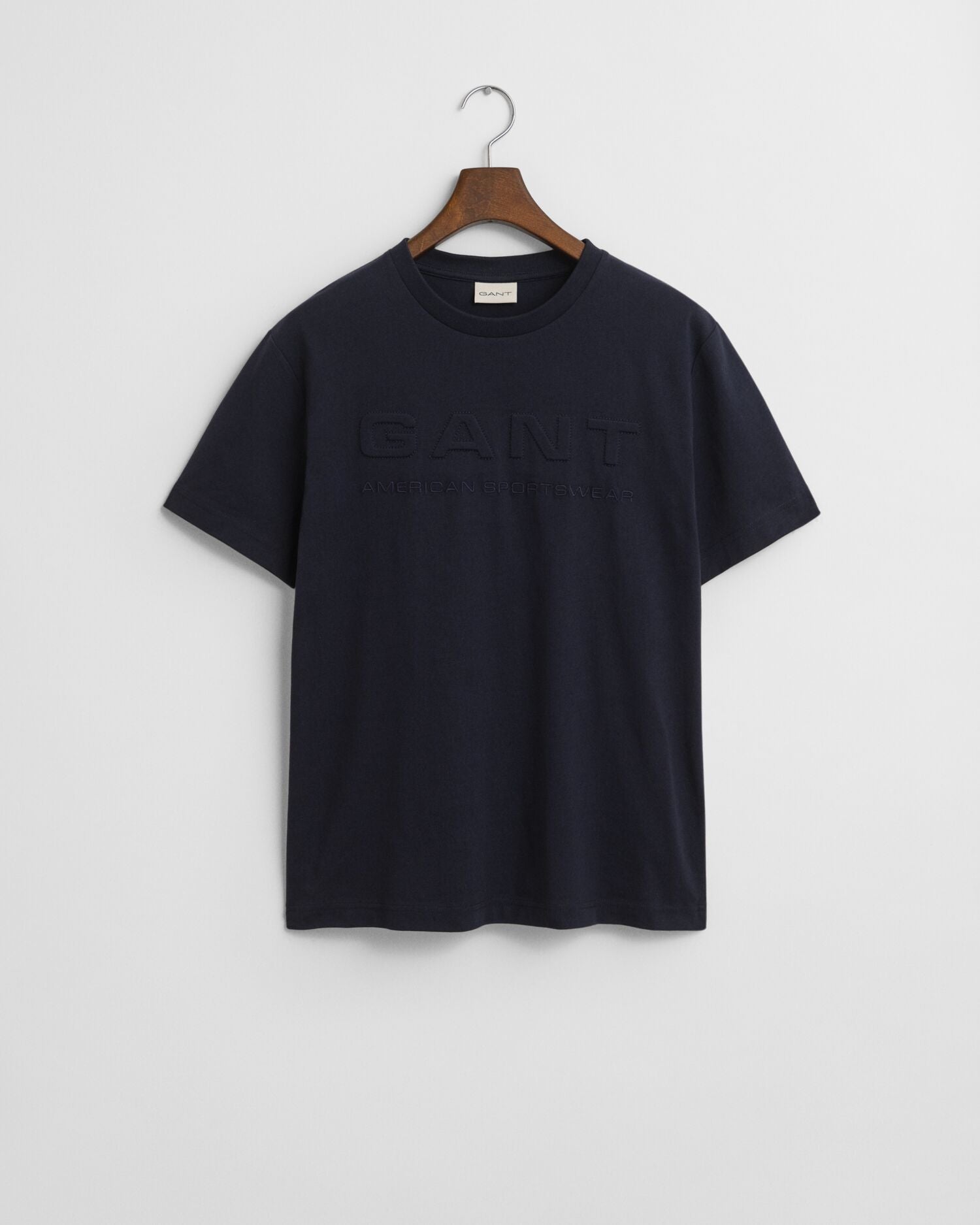 EMBOSSED SS T-SHIRT-EVENING BLUE