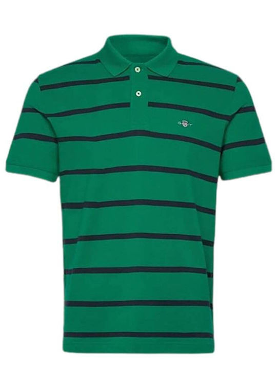 STRIPED POLO-BRIGHT GREEN