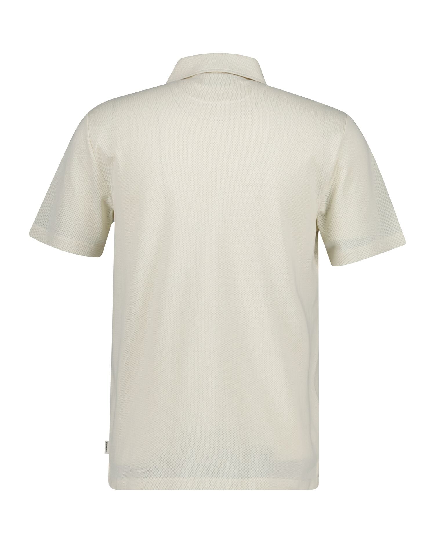 TEXTURE SS POLO-CREAMED WHITE