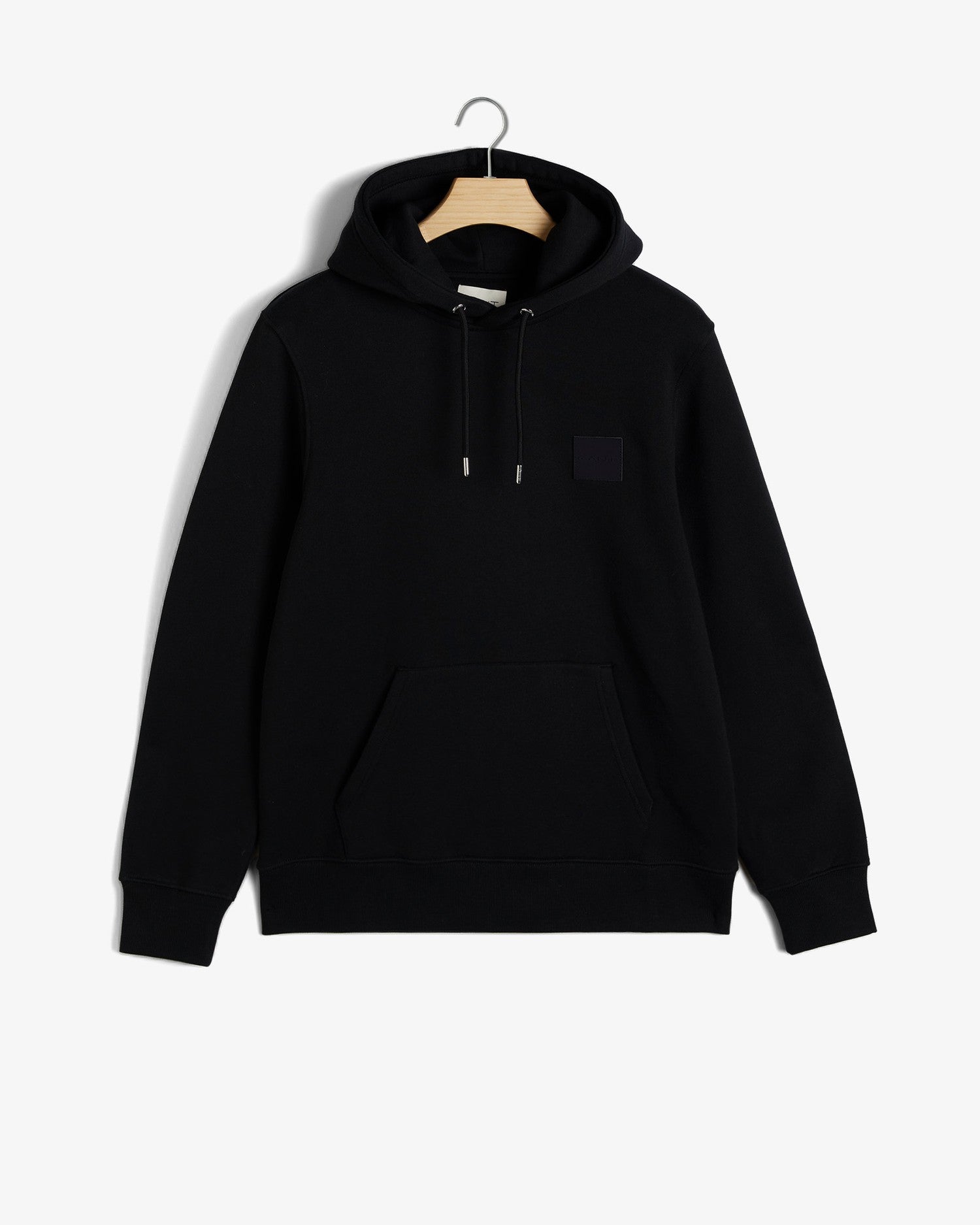 REG BADGE SWEAT HOODIE-BLACK
