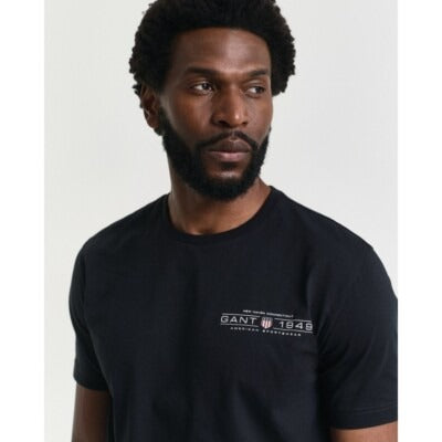 PRINTED GRAPHIC SS T-SHIRT-BLACK