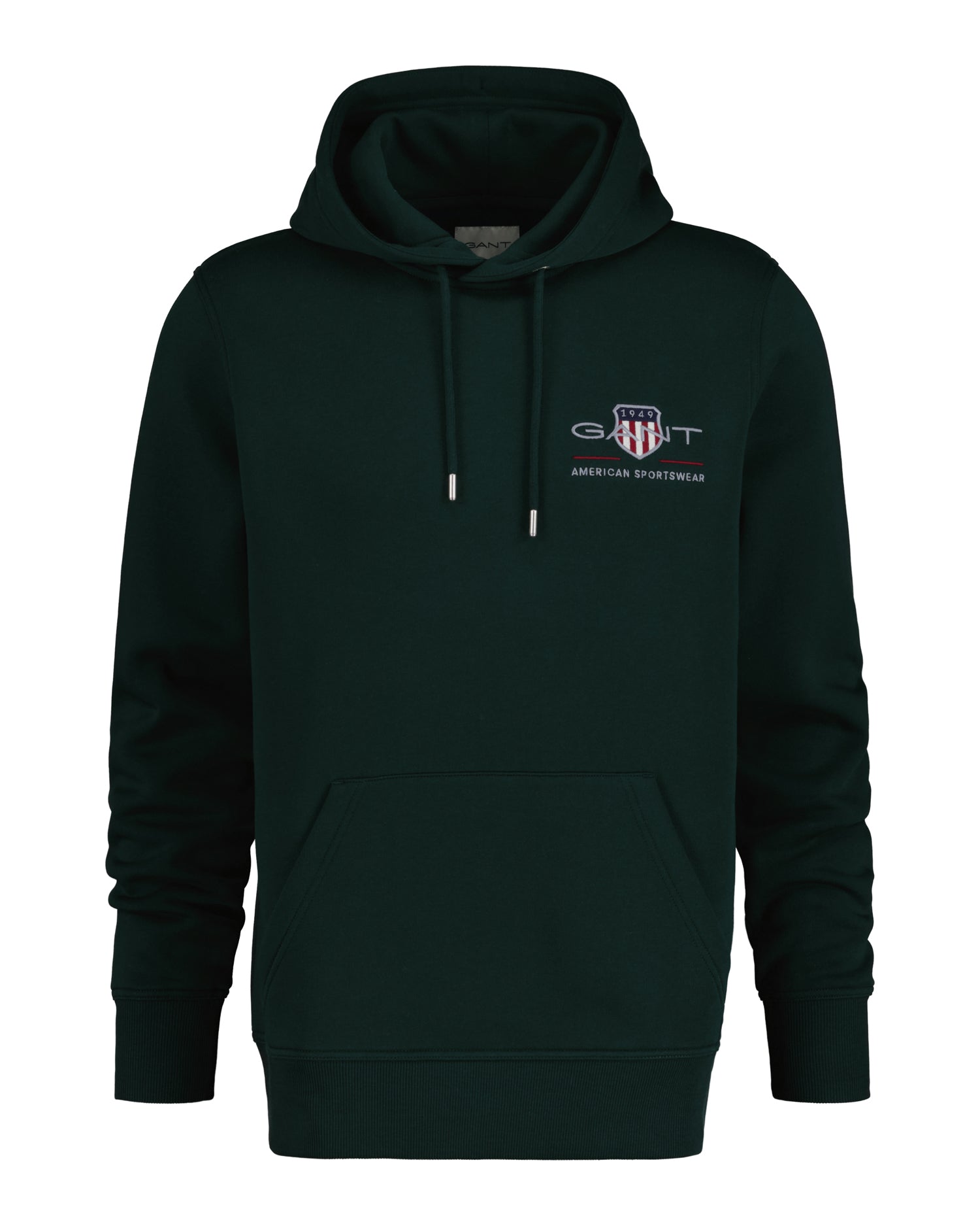 REG MEDIUM ARCHIVE SHIELD HOODIE-TARTAN GREEN