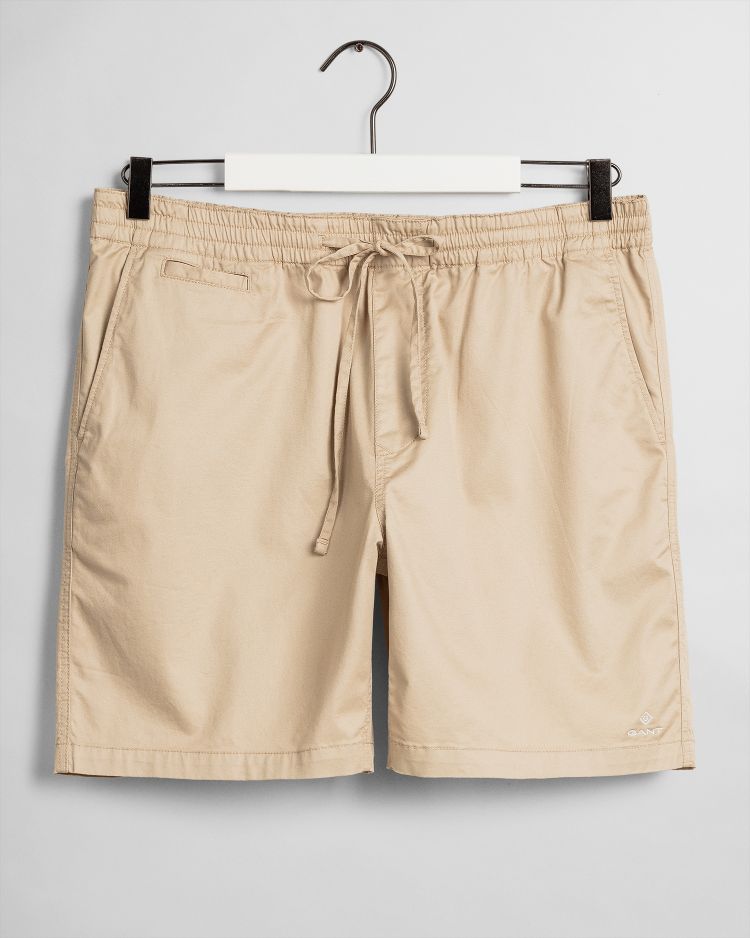 RELAXED FIT LOGO SHORTS-DRY SAND