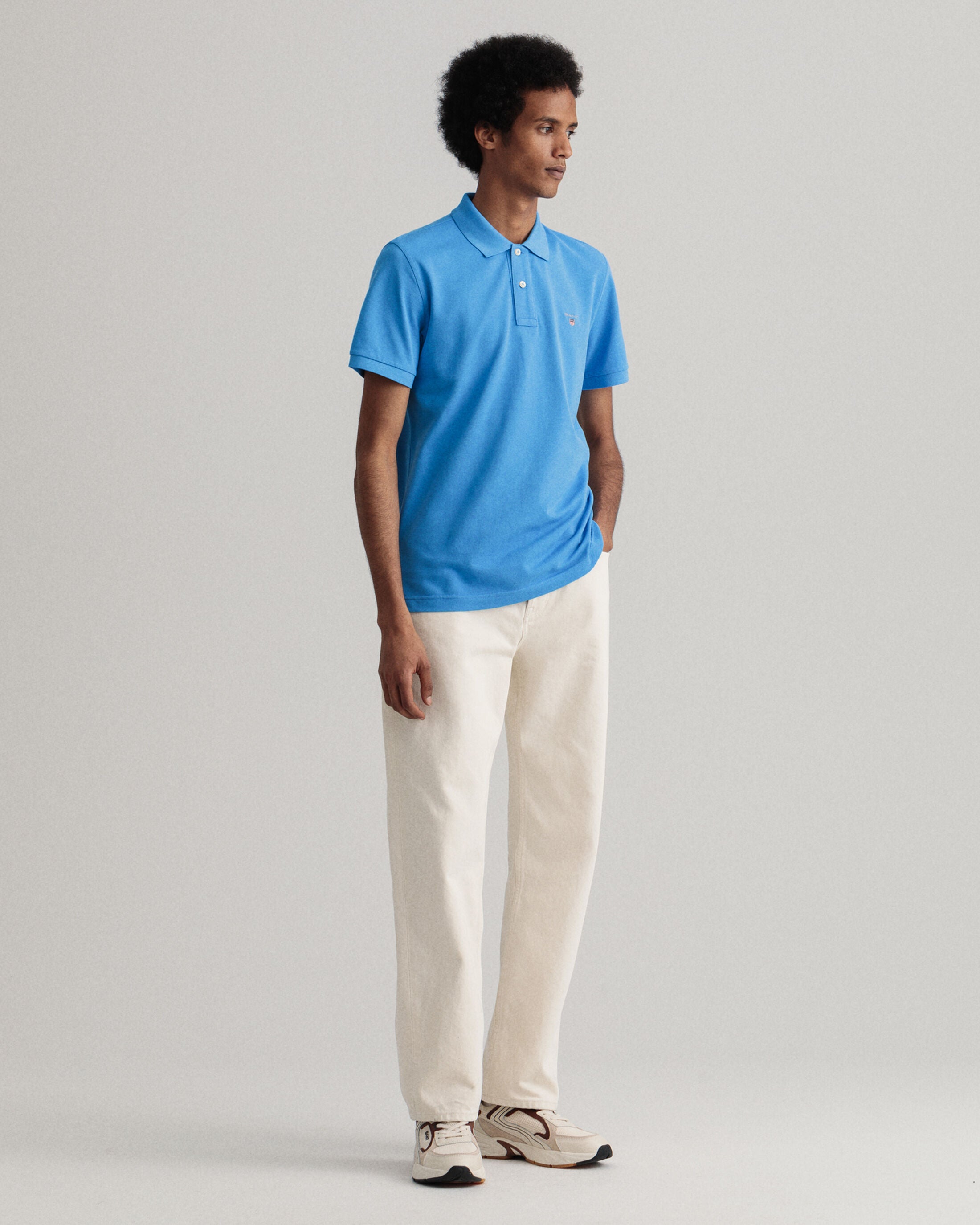 THE ORIGINAL PIQUE SS RUGGER-DAY BLUE