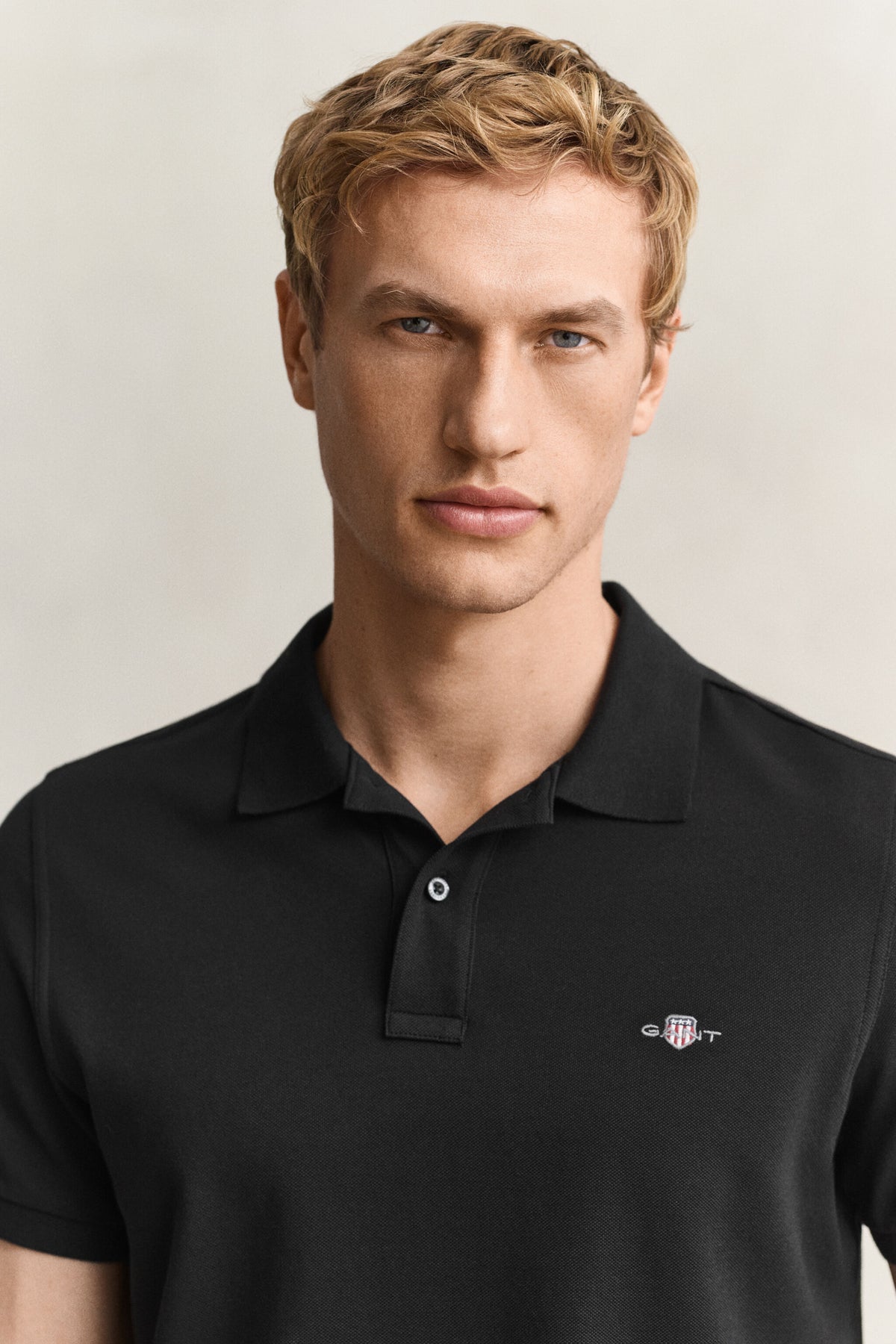 REG SHIELD SS PIQUE POLO-BLACK
