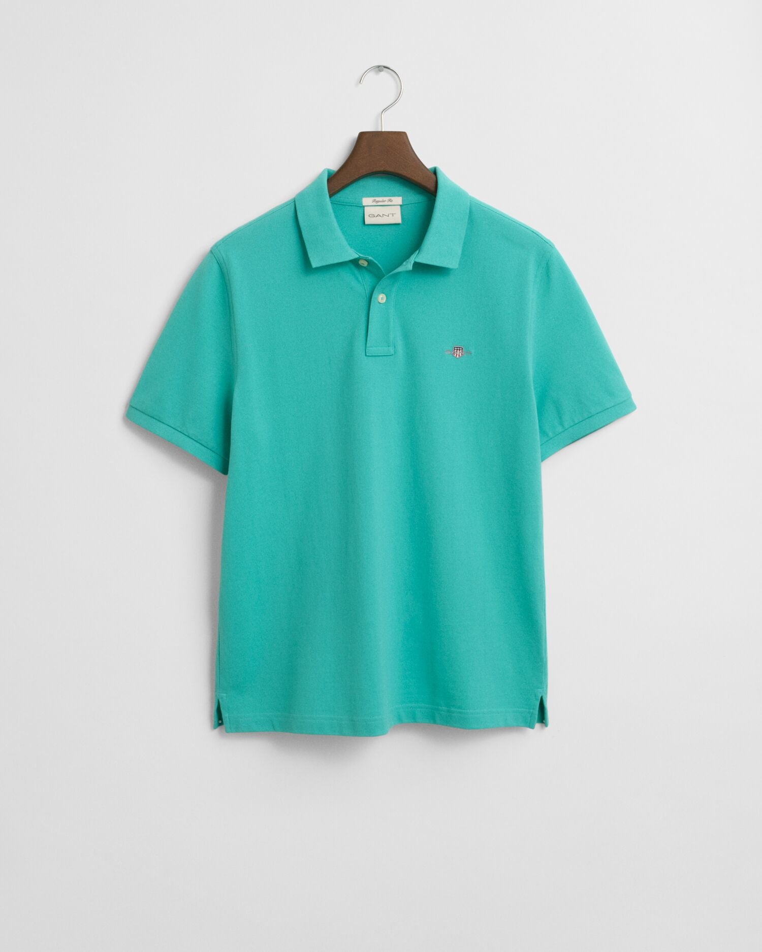 REG SHIELD SS PIQUE POLO-BAY GREEN