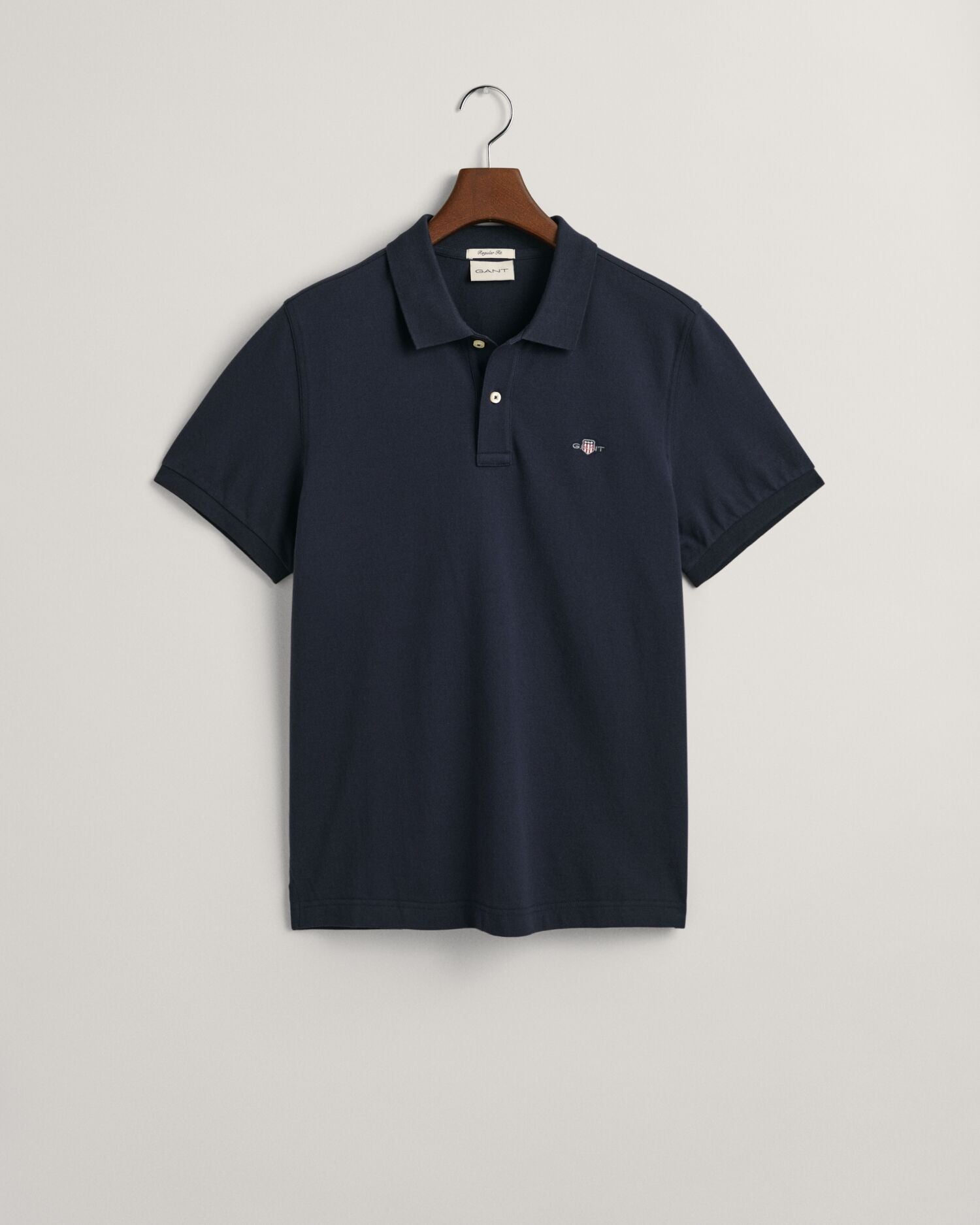 REG SHIELD SS PIQUE POLO-EVENING BLUE