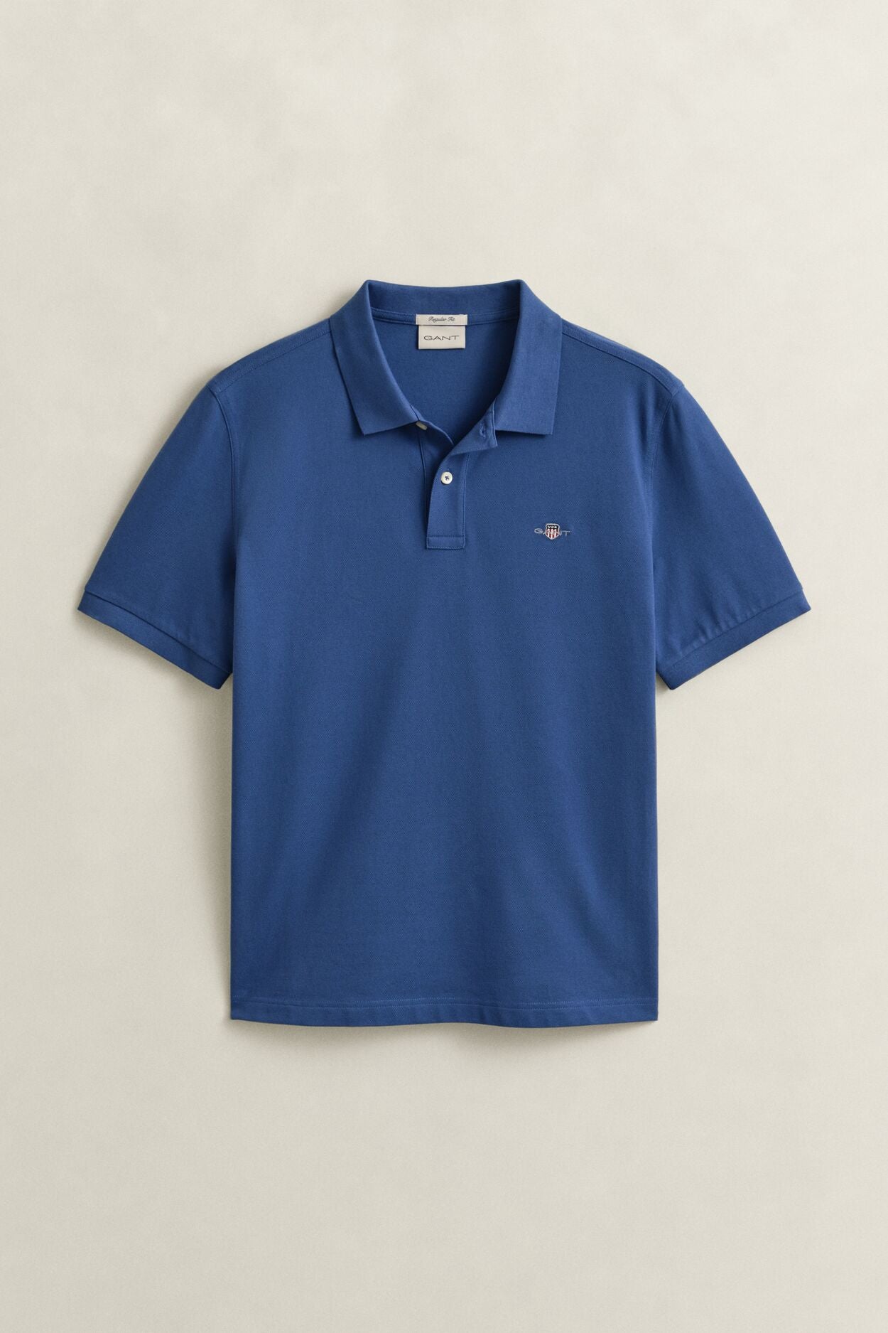 REG SHIELD SS PIQUE POLO-VINTAGE BLUE
