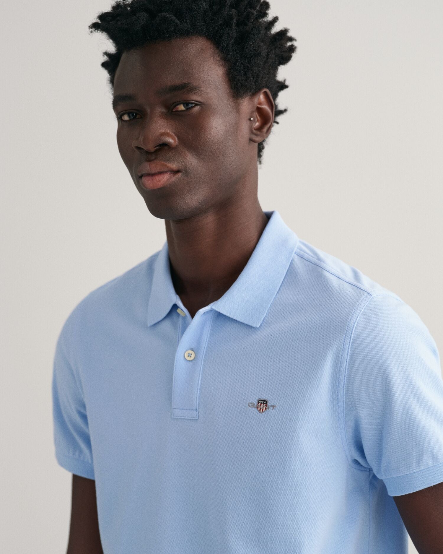 REG SHIELD SS PIQUE POLO-CAPRI BLUE