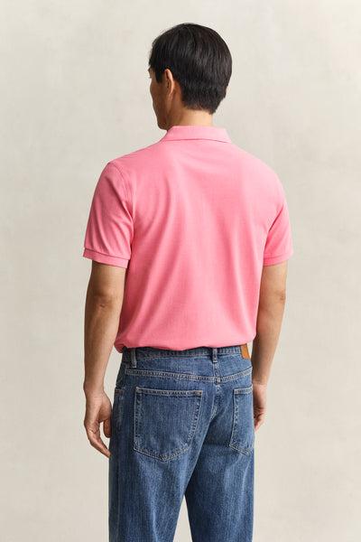 REG SHIELD SS PIQUE POLO-ROSE PINK