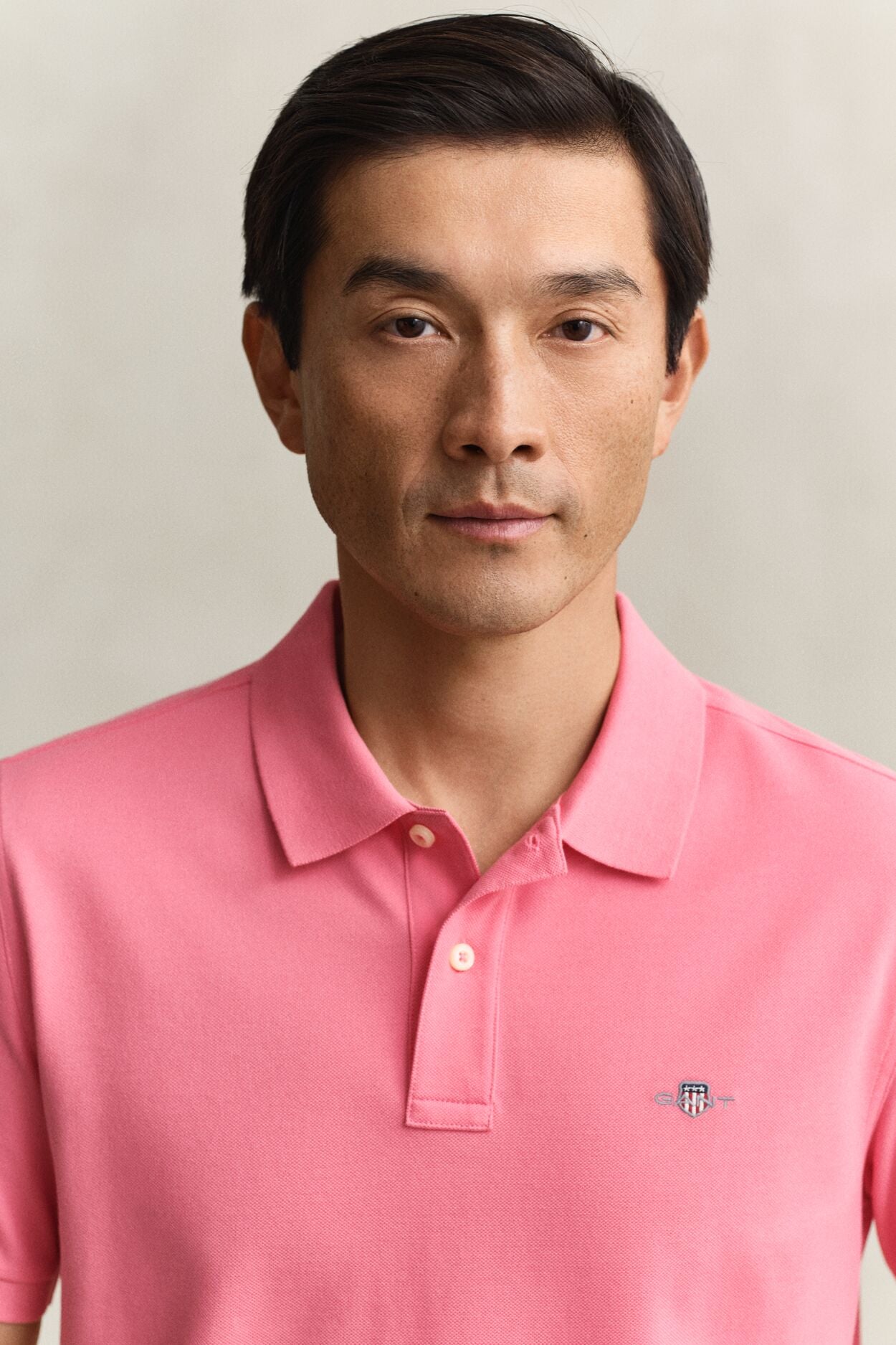 REG SHIELD SS PIQUE POLO-ROSE PINK
