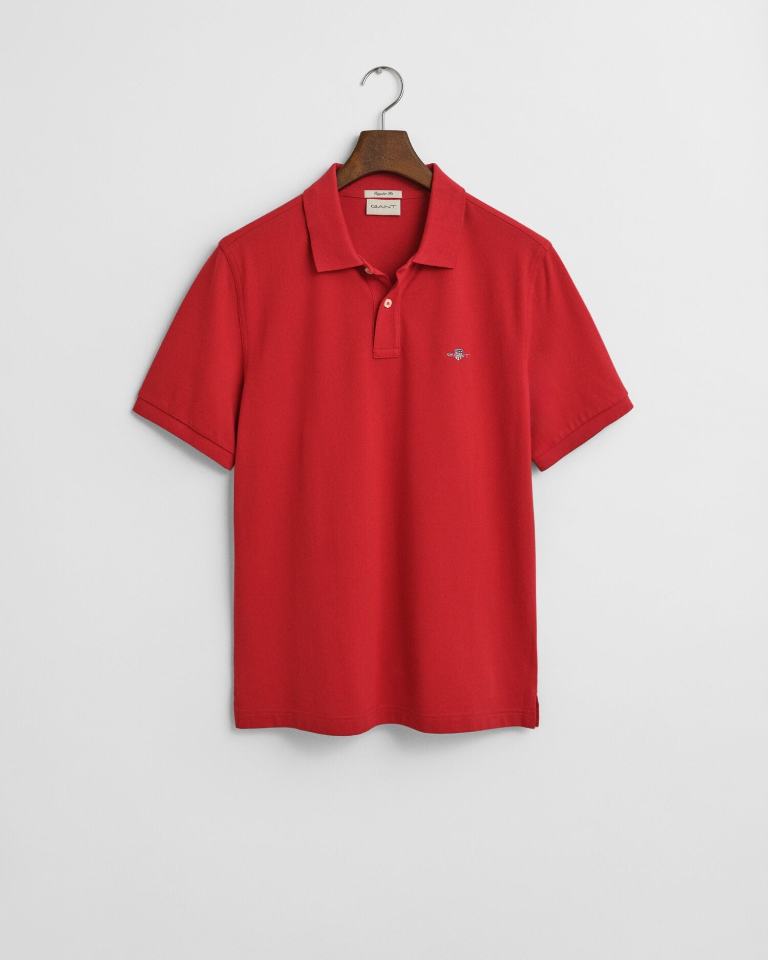 REG SHIELD SS PIQUE POLO-RUBY RED