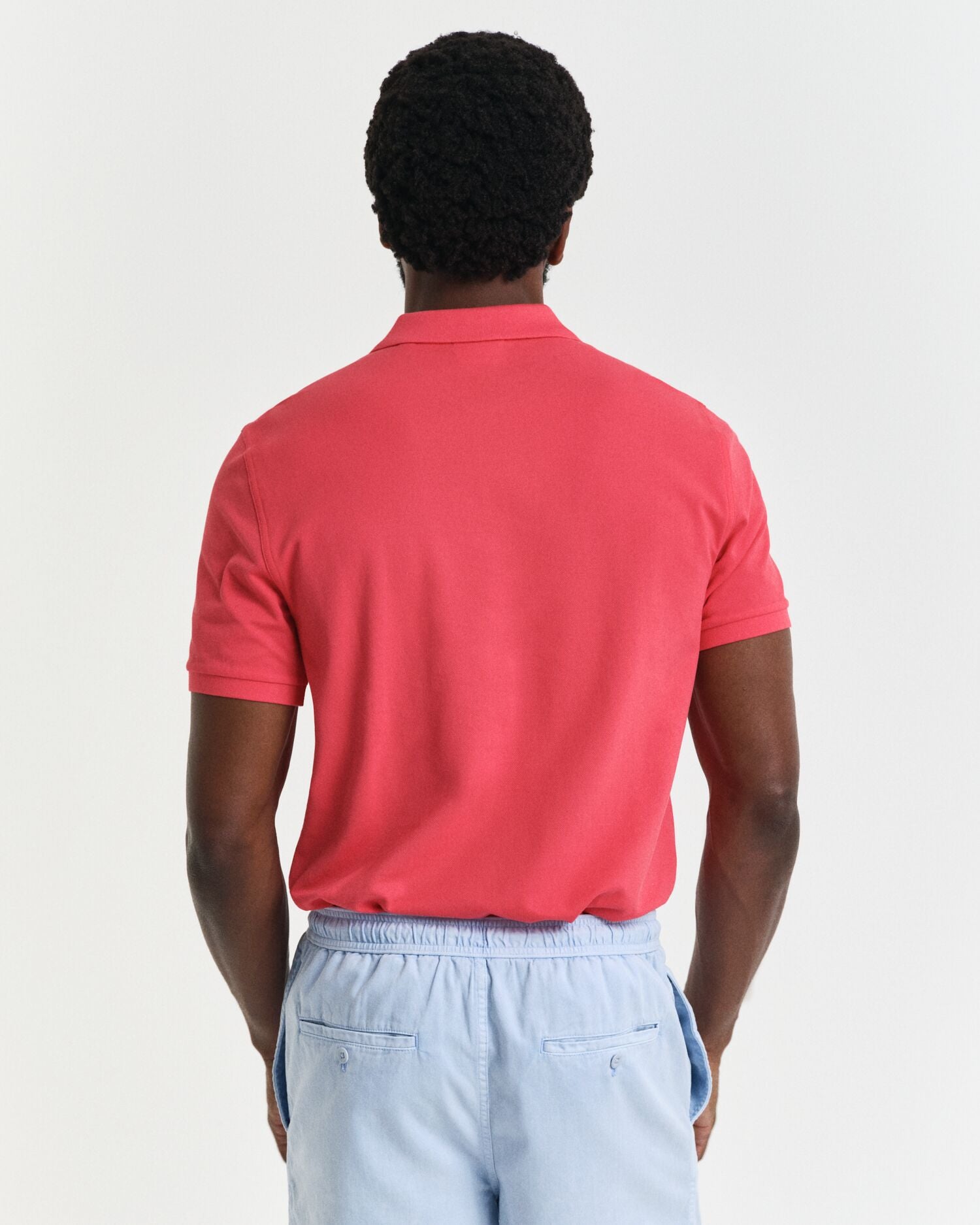 REG SHIELD SS PIQUE POLO-POPPY RED