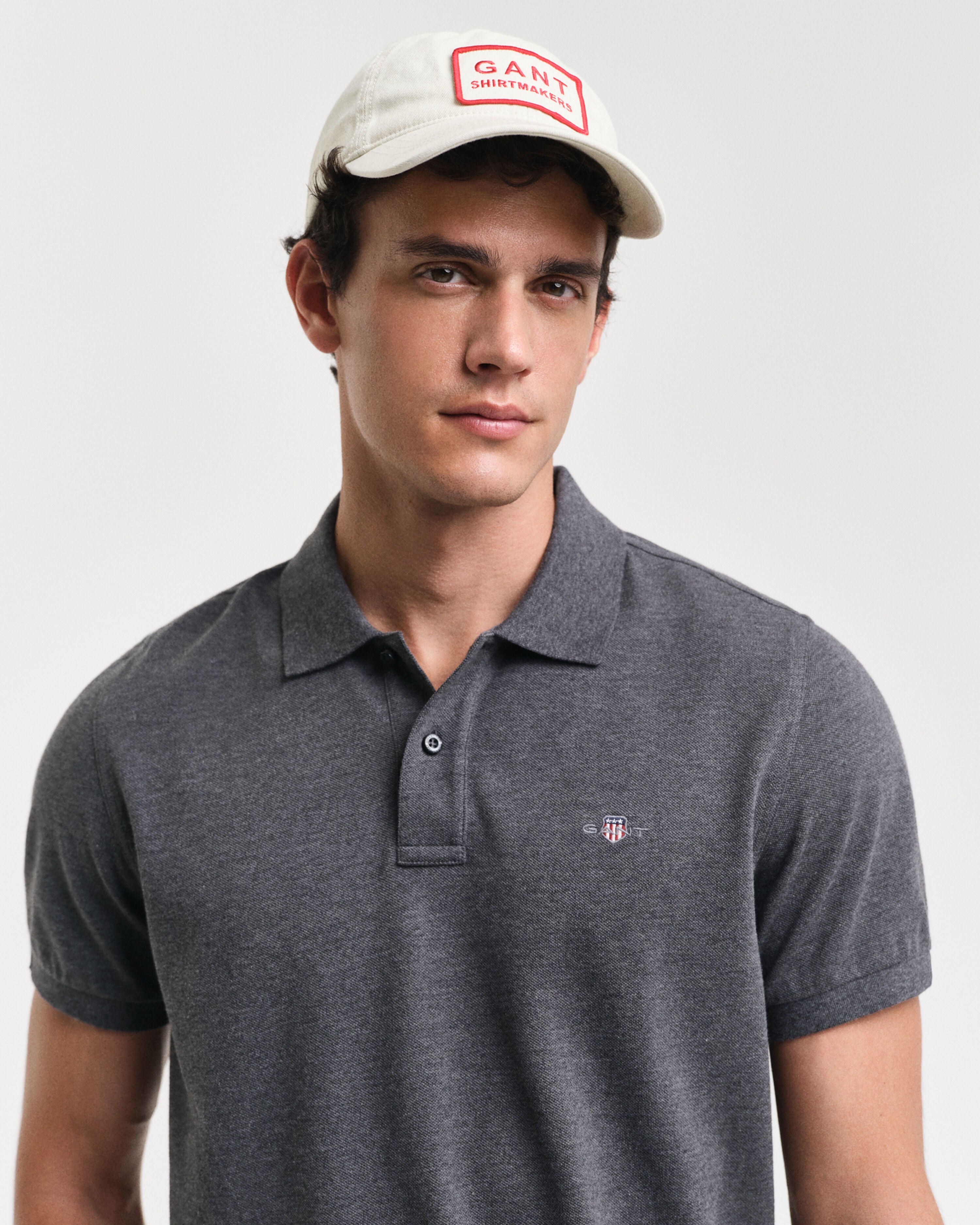 REG SHIELD SS PIQUE POLO-ANTRACIT MELANGE